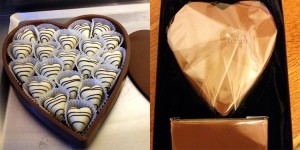 Heart Chocolate Box Filled and Wrapped