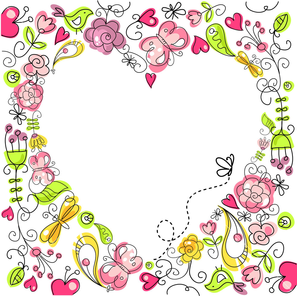 cute-floral-background-with-a-heart-frame