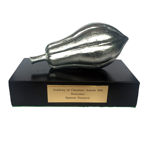 academy of chocolate newcomer award trophy