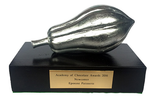 academy of chocolate award trophy thin