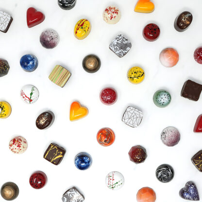 Selection of Chocolates Overhead