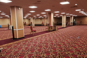 Empty function room at Hilton Brighton Metropole