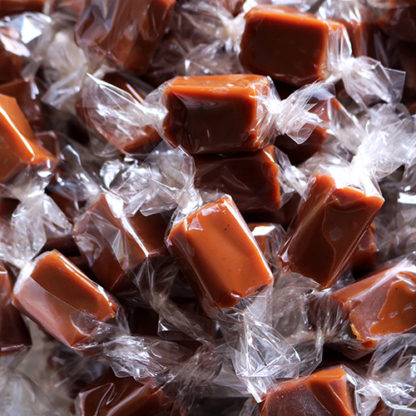 Sea Salted Vanilla Butter Caramels Pile