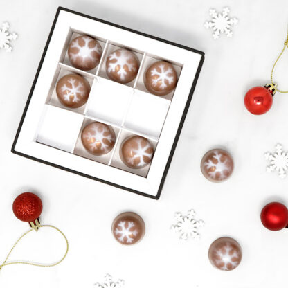 Mince Pie Chocolates Box with Chocolates and Decorations