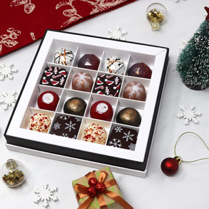 Christmas Chocolate Selection Box Angled Full Decor