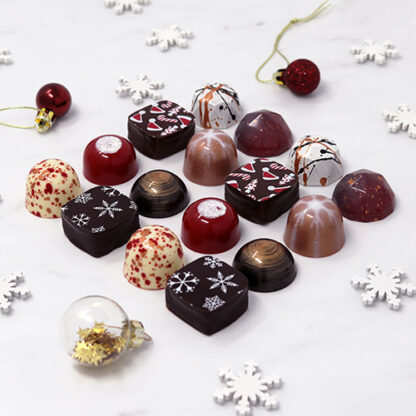 Christmas Chocolate Selection Unboxed Angled