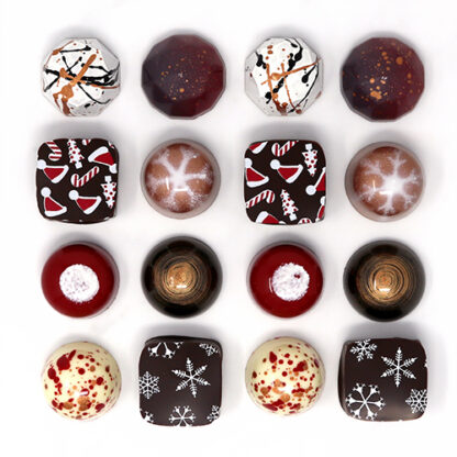 Christmas Chocolate Selection Unboxed Overhead