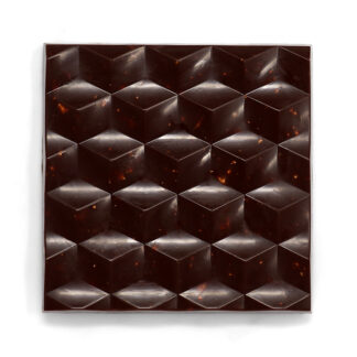 Peanut Brittle Dark Chocolate Bar Unboxed Overhead Close Up