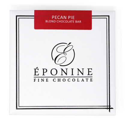 Pecan Pie Blond Chocolate Bar Box Close Up