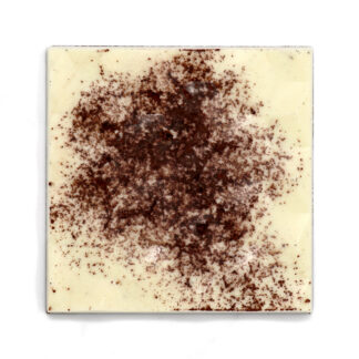 Tiramisu White Chocolate Bar Unboxed Overhead Close Up
