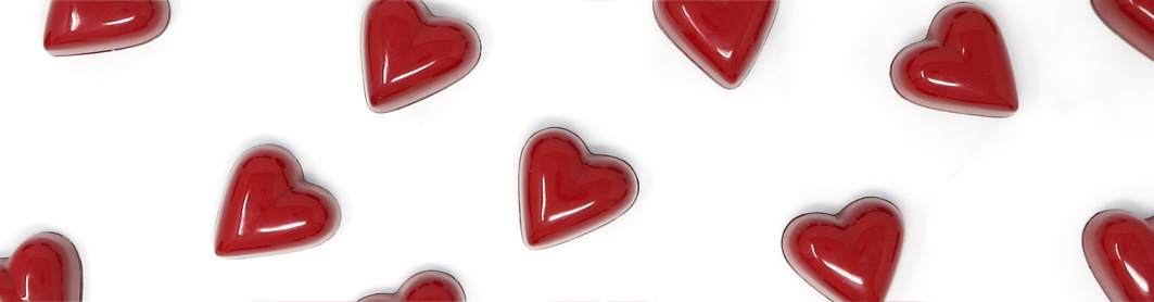 Red Heart Caramel and Gianduja Chocolates Banner Image