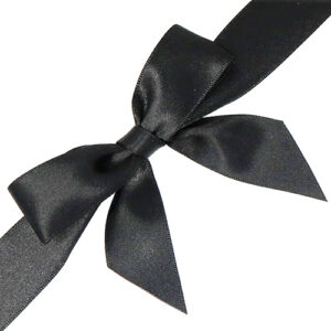 Black Ribbon Bow