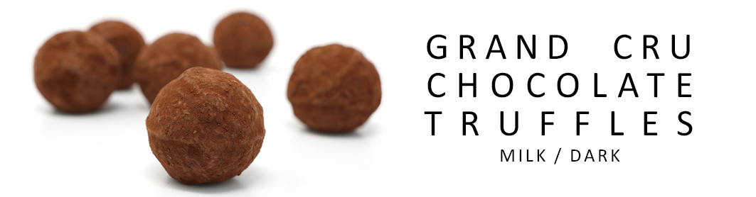 Grand Cru Chocolate Truffles with Milk or Dark Chocolate